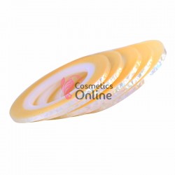 Banda decorativa de unghii 1mm Alb transparent cu reflexii